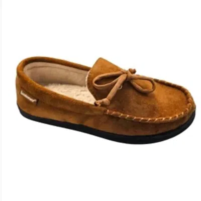 Isotoner Men's Microsuede Nigel Moccasin Slipper In Cognac In Brown