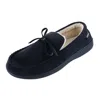 Isotoner Men's Microsuede Nigel Moccasin Slipper In Black
