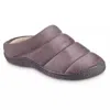 Isotoner Men's Microsuede Puffer Eco Comfort Clog Slipper In Ash In Gray