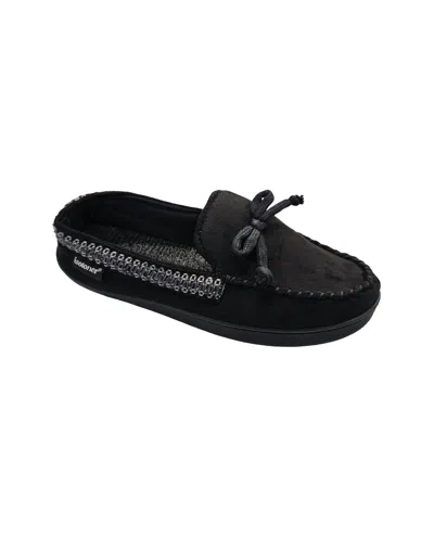 Isotoner Men's Microsuede Seth Moccasin In Black