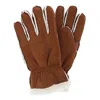 Isotoner Men's Microsuede Winter Glove With Faux Shearling Outseam In Green