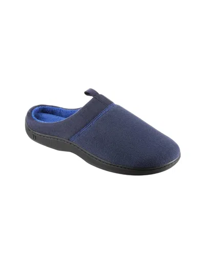 Isotoner Men's Microterry Jared Clog Slipper In Navy Blue