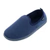 Isotoner Men's Microterry Samson Closed Back Slipper In Blue