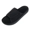 Isotoner Jared Mens Fleece Slip On Slide Slippers In Black