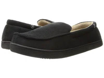 Isotoner Men's Moccasin Gel Infused Memory Foam Men's Slippers Black: 13 Medium, Textile