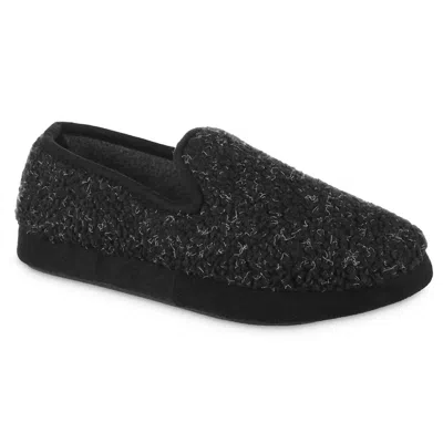 Isotoner Men's Recycled Berber Rhett Loafer In Dark Charcoal Heather In Black