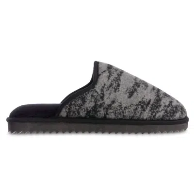 Isotoner Men's Memory Foam Knit Cooper Scuff Slipper In Ash