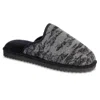 Isotoner Men's Memory Foam Knit Cooper Scuff Slipper In Grey