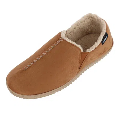 Isotoner Men's Recycled Microsuede Liam Closed Back Slipper In Green