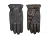 Isotoner Men's Sleekheat Faux Nappa With Gathered Wrist Glove In Brown In Black