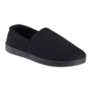 Isotoner Men's Textured Knit Kai Closed Back Slippers With Gel-infused Memory Foam In Black