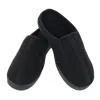Isotoner Men's Textured Knit Kai Hoodback Slipper In Black