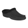Isotoner Mens Moccasin Slippers In Black