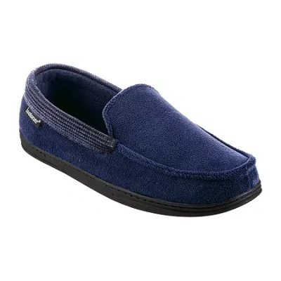 Isotoner Mens Moccasin Slippers In Gray