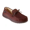 Isotoner Mens Moccasin Slippers In Brown