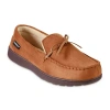 Isotoner Mens Moccasin Slippers In Brown