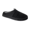 Isotoner Mens Slip-on Slippers In Black