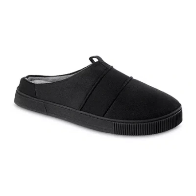 Isotoner Mens Slip-on Slippers In Black