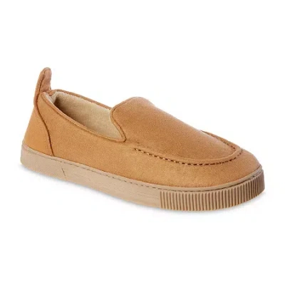 Isotoner Mens Slip-on Slippers In Brown