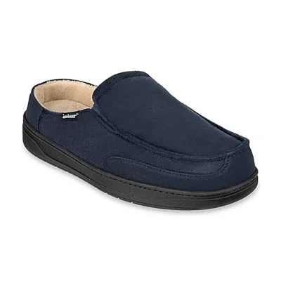 Isotoner Microsuede Carter Clog Mens Clog Slippers In Blue