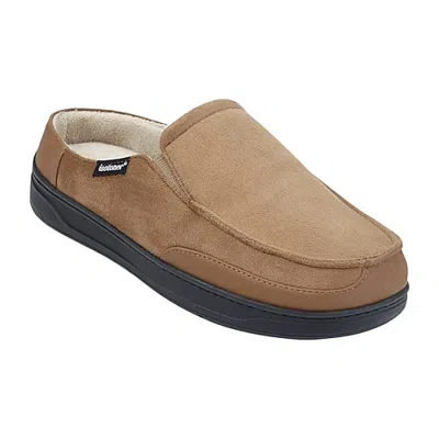 Isotoner Microsuede Carter Clog Mens Clog Slippers In Brown