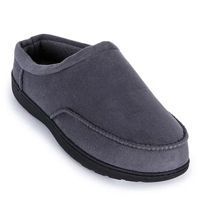 Isotoner Microsuede Prayer Seam Clog Mens Clog Slippers In Gray