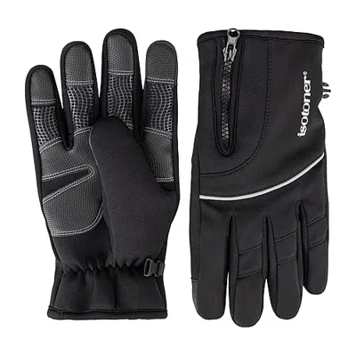 Isotoner Neoprene Mittens In Black