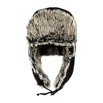 Isotoner Nylon Mens Trapper Hat In Black