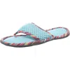 ISOTONER POPCORN MICOTERRY ELSIE WOMENS THONG FLAT THONG SLIPPERS