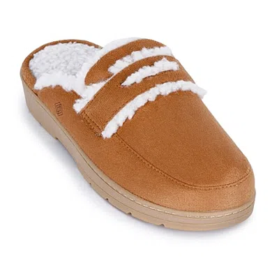 Isotoner Scuff Womens Slip-on Slippers In Brown