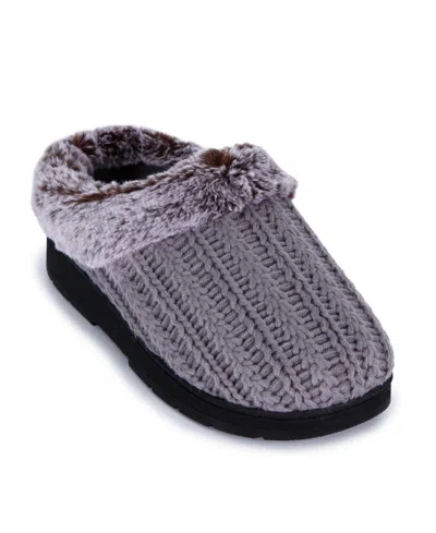 Isotoner Signature Cable-knit Memory-foam Clogs In Multi