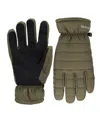 Isotoner Signature Men's Quilted Gloves In Green
