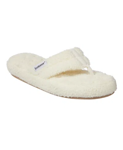 Isotoner Signature Women's Joey Cozy Plush Thong Slippers
