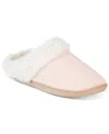 Isotoner Signature Women's Louise Quilted Velour Clog Slippers In Evening Sand