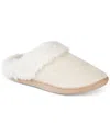 Isotoner Signature Women's Louise Quilted Velour Clog Slippers In Ewe