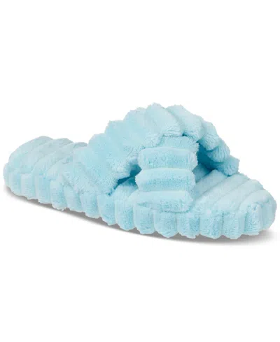Isotoner Signature Women's Margo Spa Cross Slide Slippers In Blue