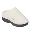 Isotoner Signature Women's Micro Terry Sport Hoodback Slippers In Ewe