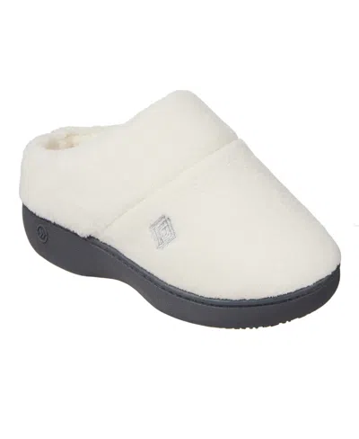 Isotoner Signature Women's Micro Terry Sport Hoodback Slippers In Ewe