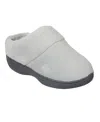 Isotoner Signature Women's Micro Terry Sport Hoodback Slippers In Light Gray
