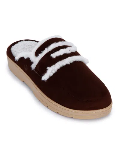 Isotoner Signature Women's Microsuede Rory Hoodback Comfort Slippers In Multi