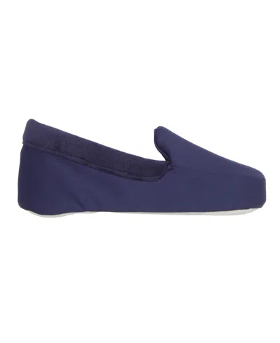 Isotoner Signature Women's Moccasin Slippers In Navy,blue