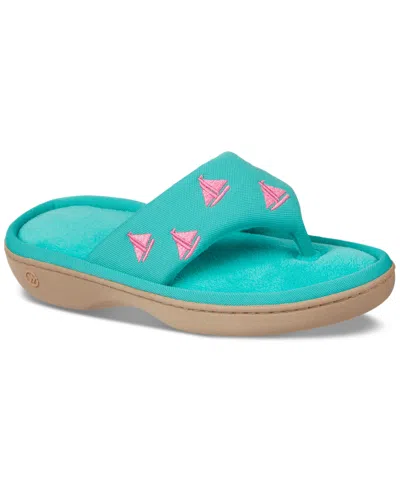 Isotoner Signature Women's Resort Thong Slippers In Green