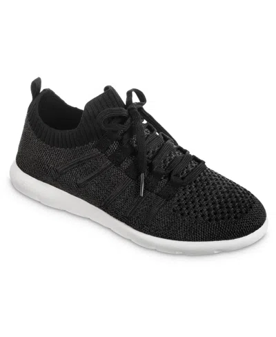Isotoner Signature Women's Zenz Lace Up Shoe With Slipper Comfort In Black