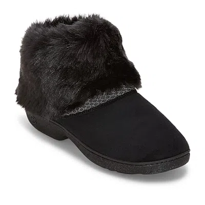 Isotoner Slipper Womens Bootie Slippers In Black