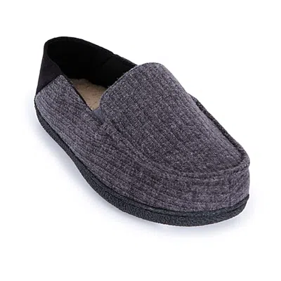 Isotoner Sweater Knit Collapsible Heel Mens Moccasin Slippers In Beige