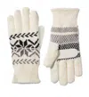 Isotoner Women's Chenille Snowflakes Gloves In Ewe In White