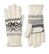 ISOTONER WOMEN'S CHENILLE SNOWFLAKES GLOVES IN EWE