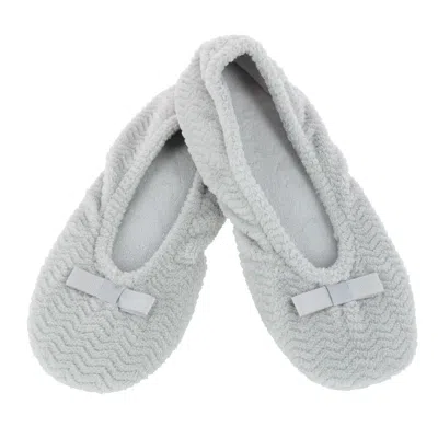 Isotoner Women's Chevron Microterry Ballerina Slipper In Multi