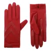Isotoner Women's Chevron Shortie Gloves In Chili Peper In Red