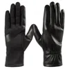 Isotoner Women's Lined Faux Leather Stretch Glove In Black In Black